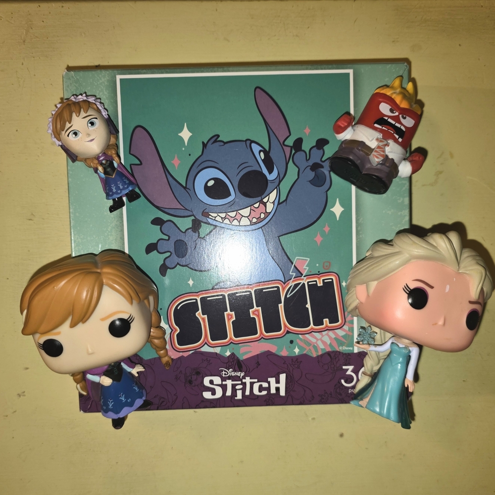 Disney Toy Bundle. Stitch Puzzle, Frozen Funko Pops & Small Figurines.